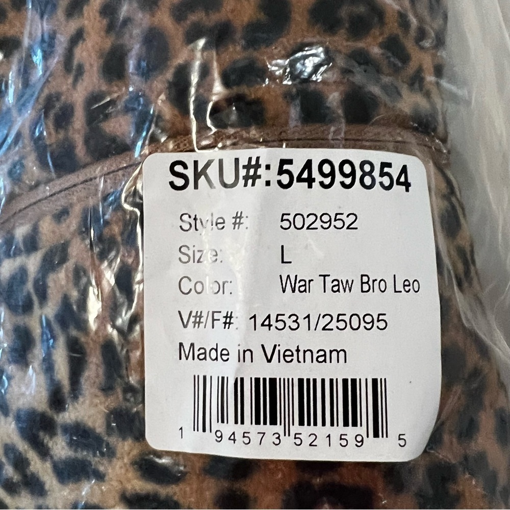 NEW Lands End Quarter Zip Printed Fleece Pullover Sweater Jacket L Animal Print - Picture 10 of 14